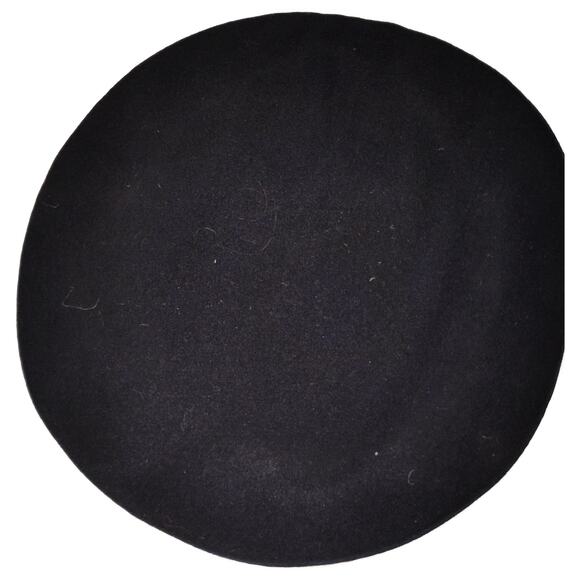 WWII–Korean War Era Formal Wool Cap – Sz 6-1/2, Blue w/ Black Band, Gold Text - Picture 5 of 7